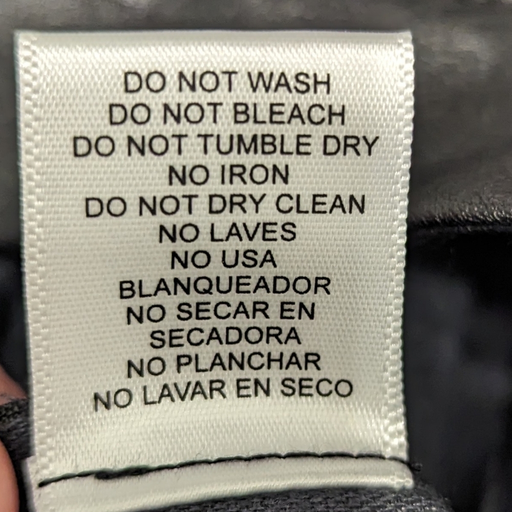 NWOT Vegan Leather A-Line Skirt with Snap Closure - Picture 7 of 9